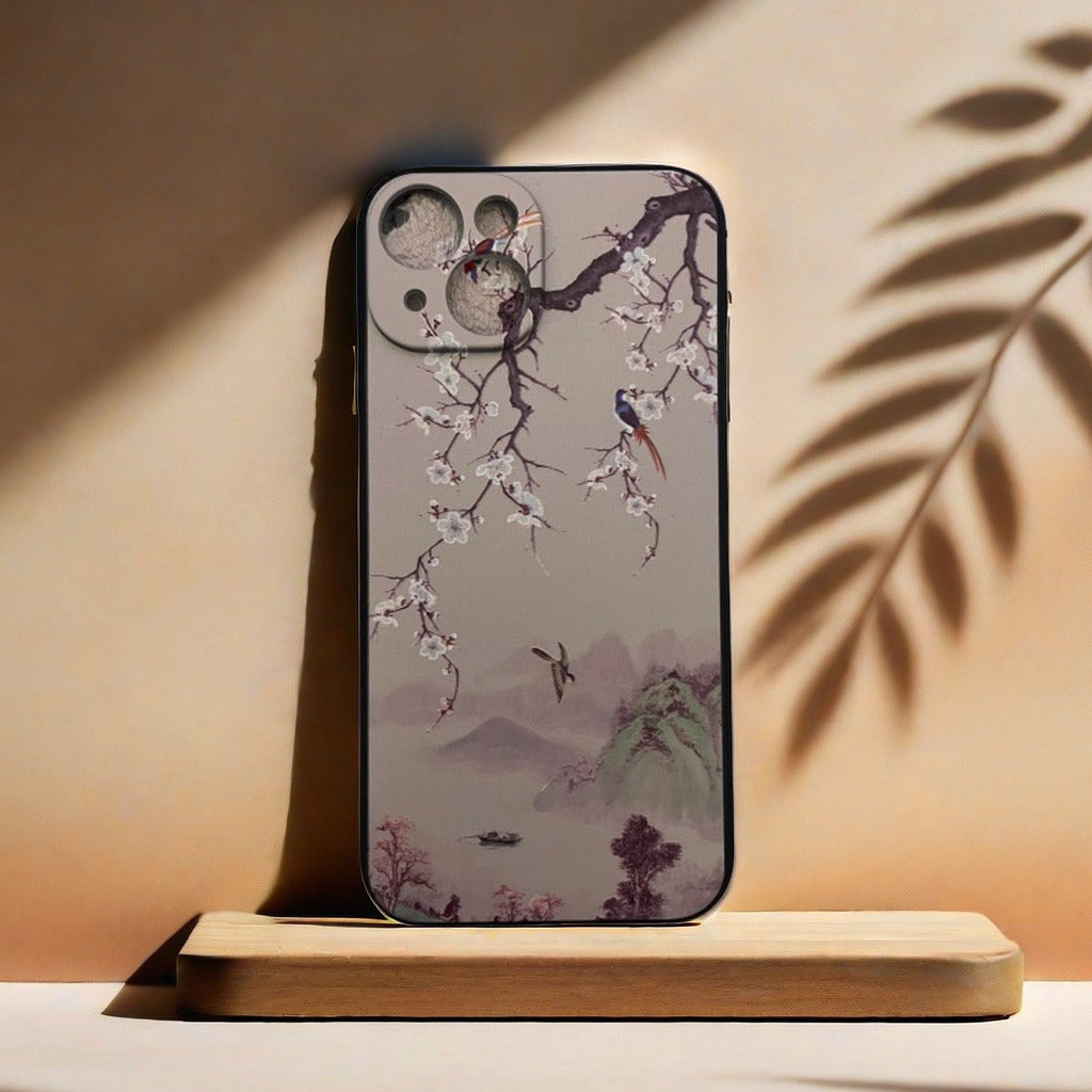 Elegant Plum Blossom iPhone Cases