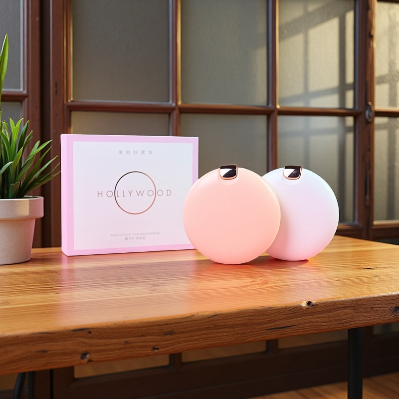 Large-Capacity Rechargeable Hand Warmer Mirror Power Bank