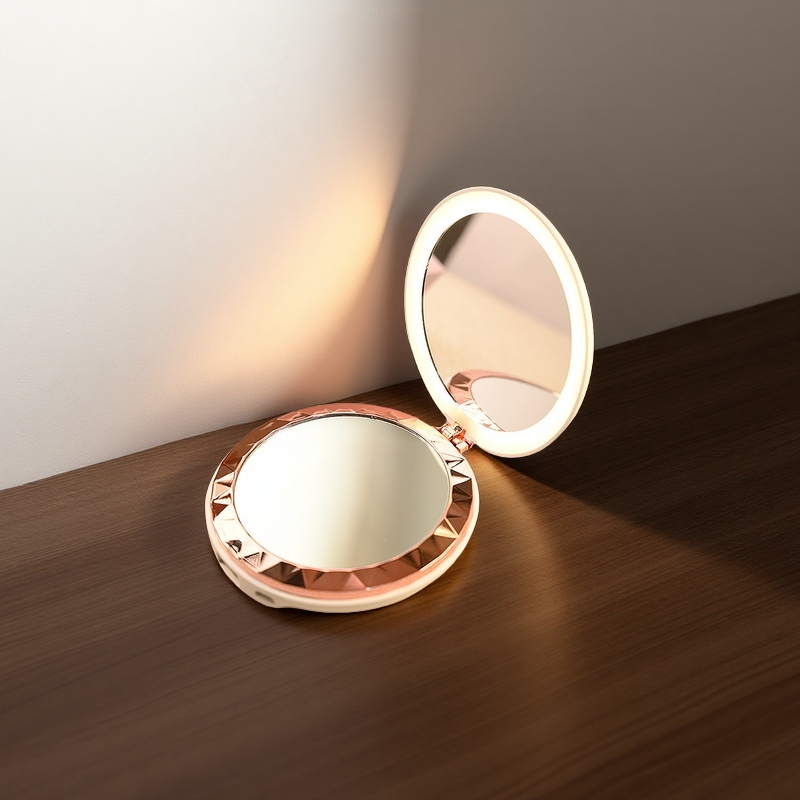 Large-Capacity Rechargeable Hand Warmer Mirror Power Bank