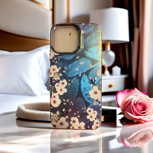 Peach Flower Laser iPhone Cases