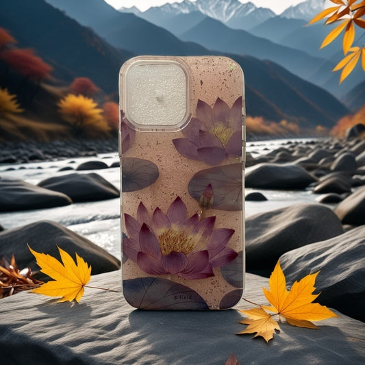 Chinese Painting Style: Purple Lotus