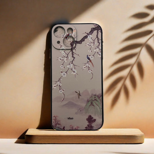 Elegant Plum Blossom iPhone Cases