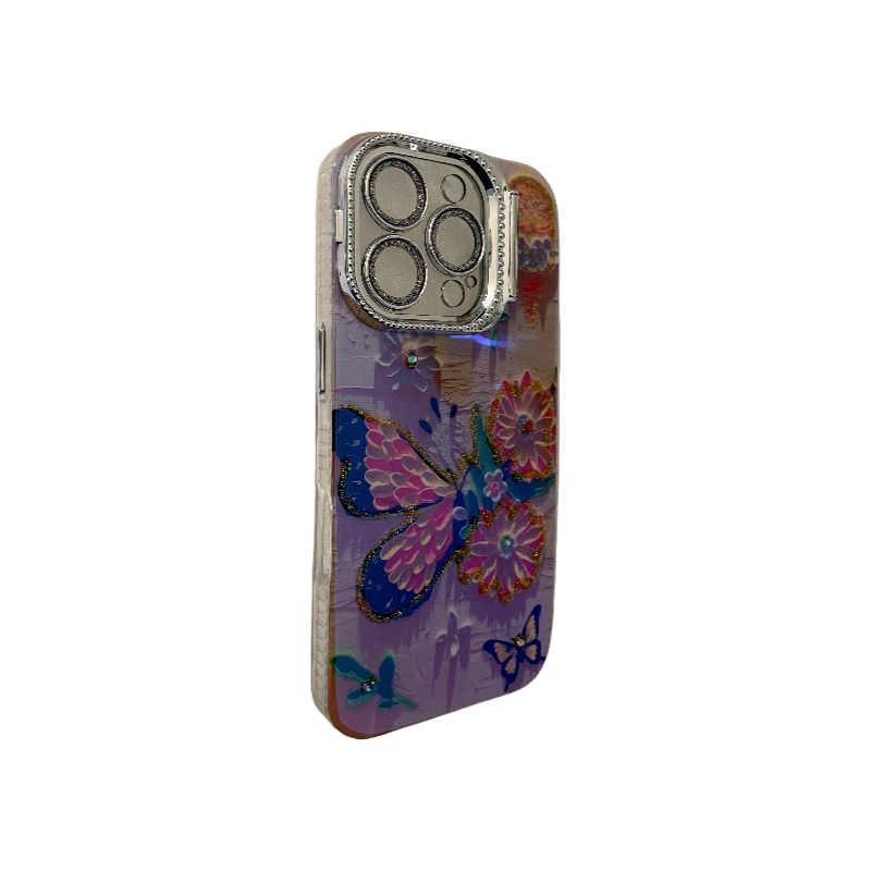 Multicolored Butterfly with Inlaid Diamonds Design2