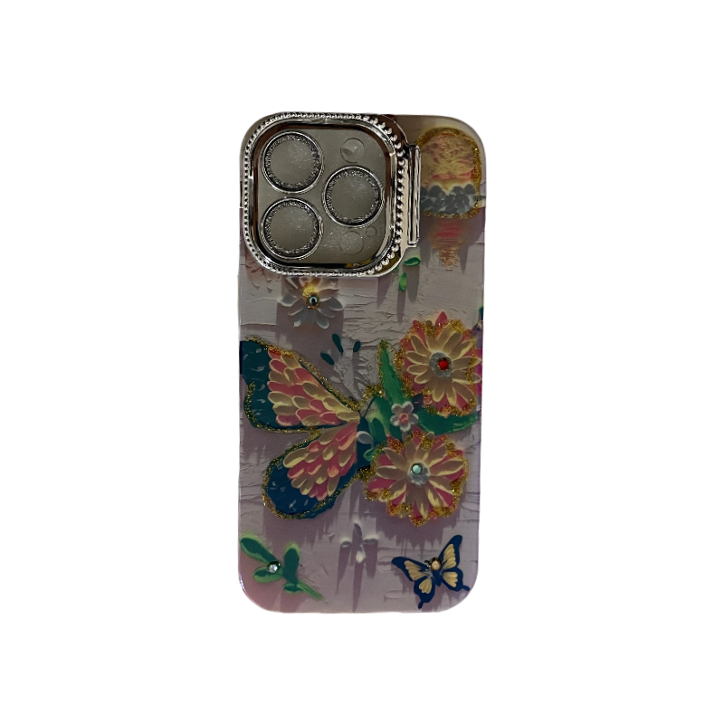 Multicolored Butterfly with Inlaid Diamonds Design3