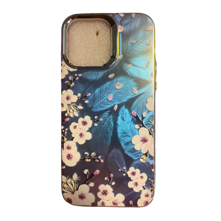 Peach Flower Laser iPhone Cases