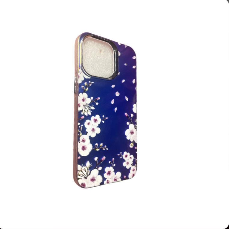 Peach Flower Laser iPhone Cases 2