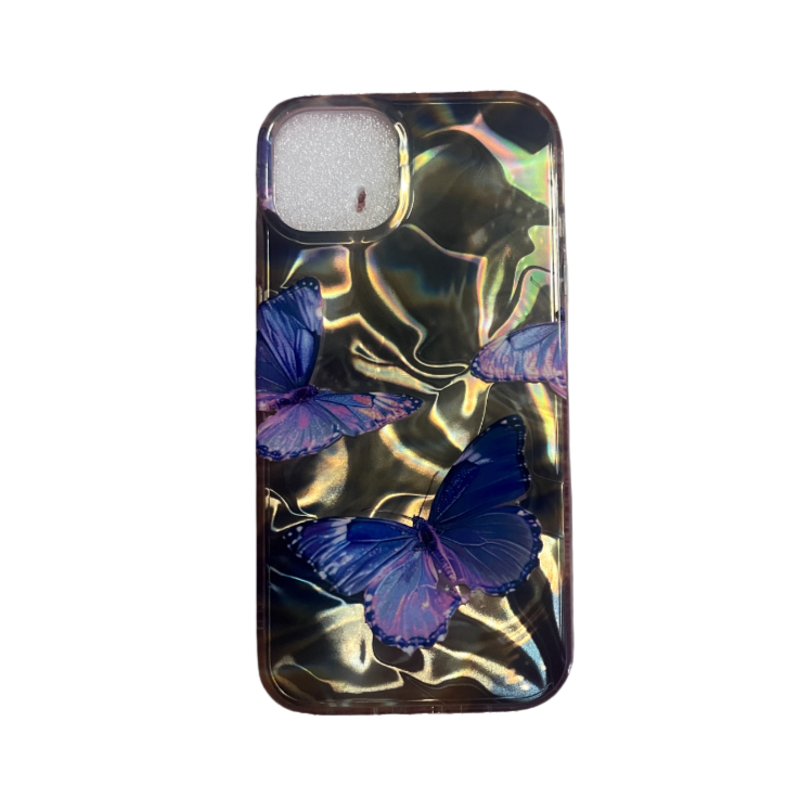 Purple Butterfly Laser iPhone Cases